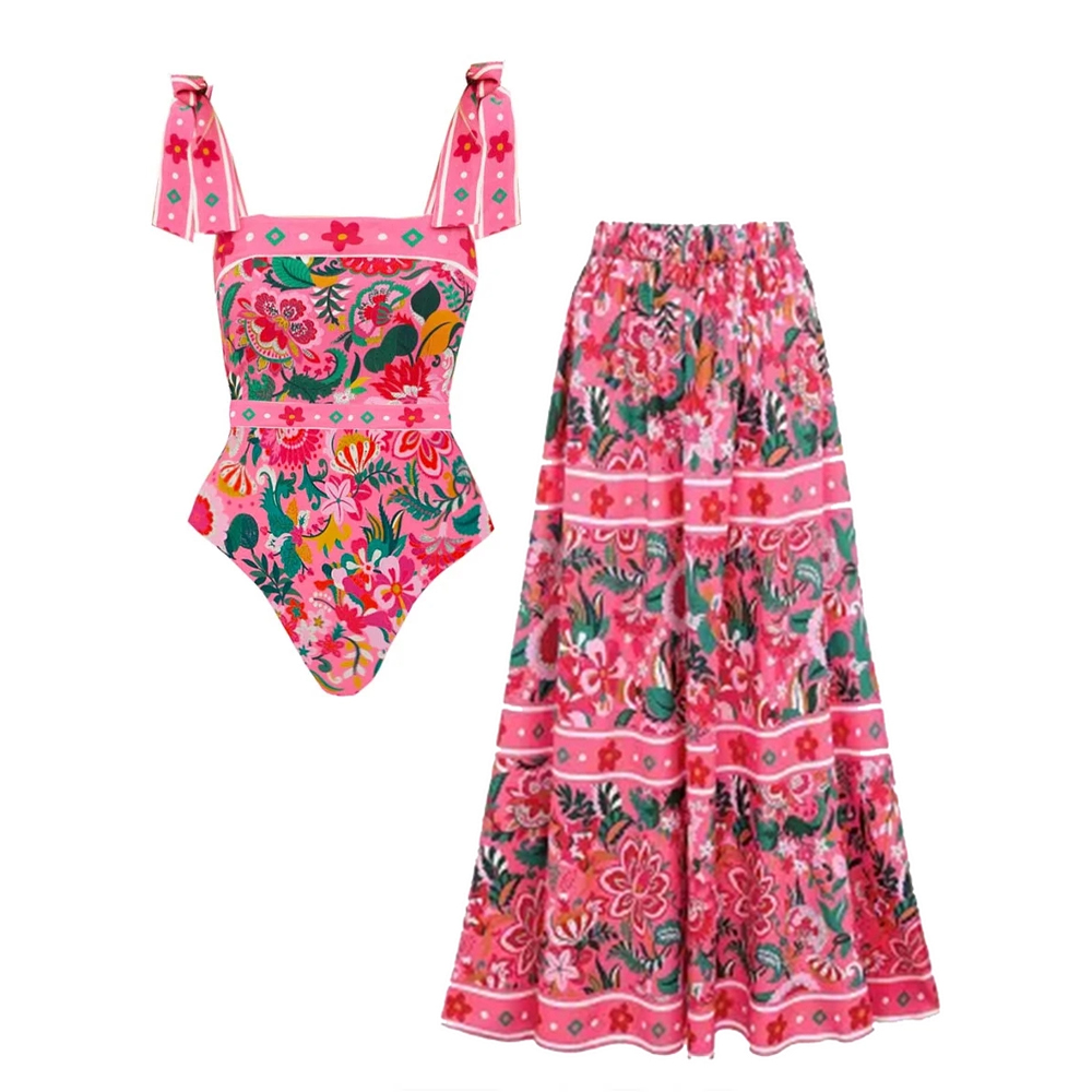 Floral Paradise One Piece Set