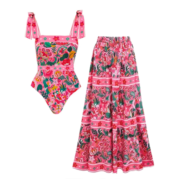 Floral Paradise One Piece Set