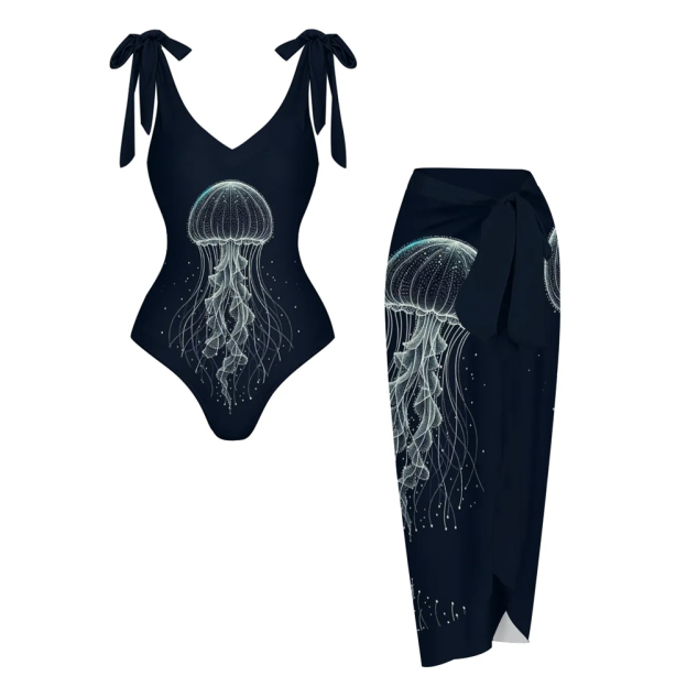 Jellyfish One Piece Swimsuits Set