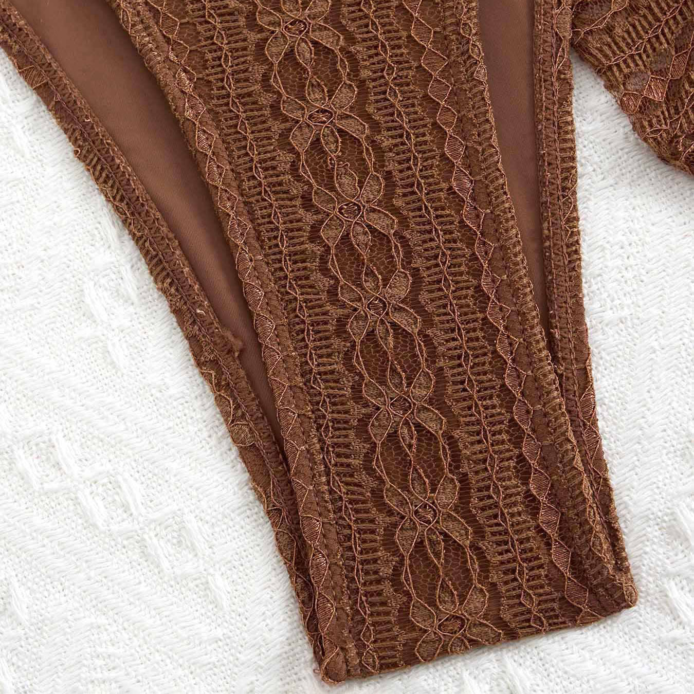 Women's Solid Color Halter Bikini with Sheer Skirt 3-Piece Swimsuit Set