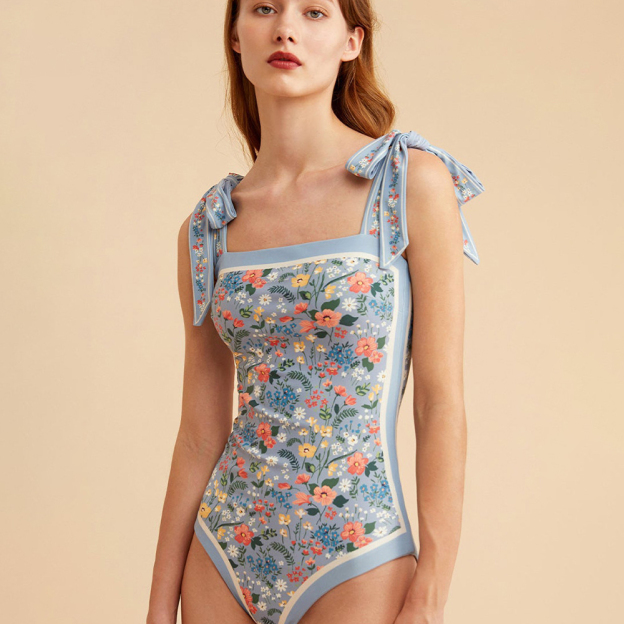 Women's Bestselling Reversible Slim Strap One-Piece Swimsuit