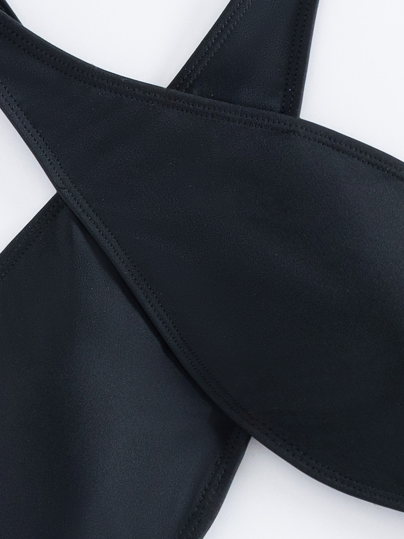 Cross Halterneck One-Piece Swimsuit