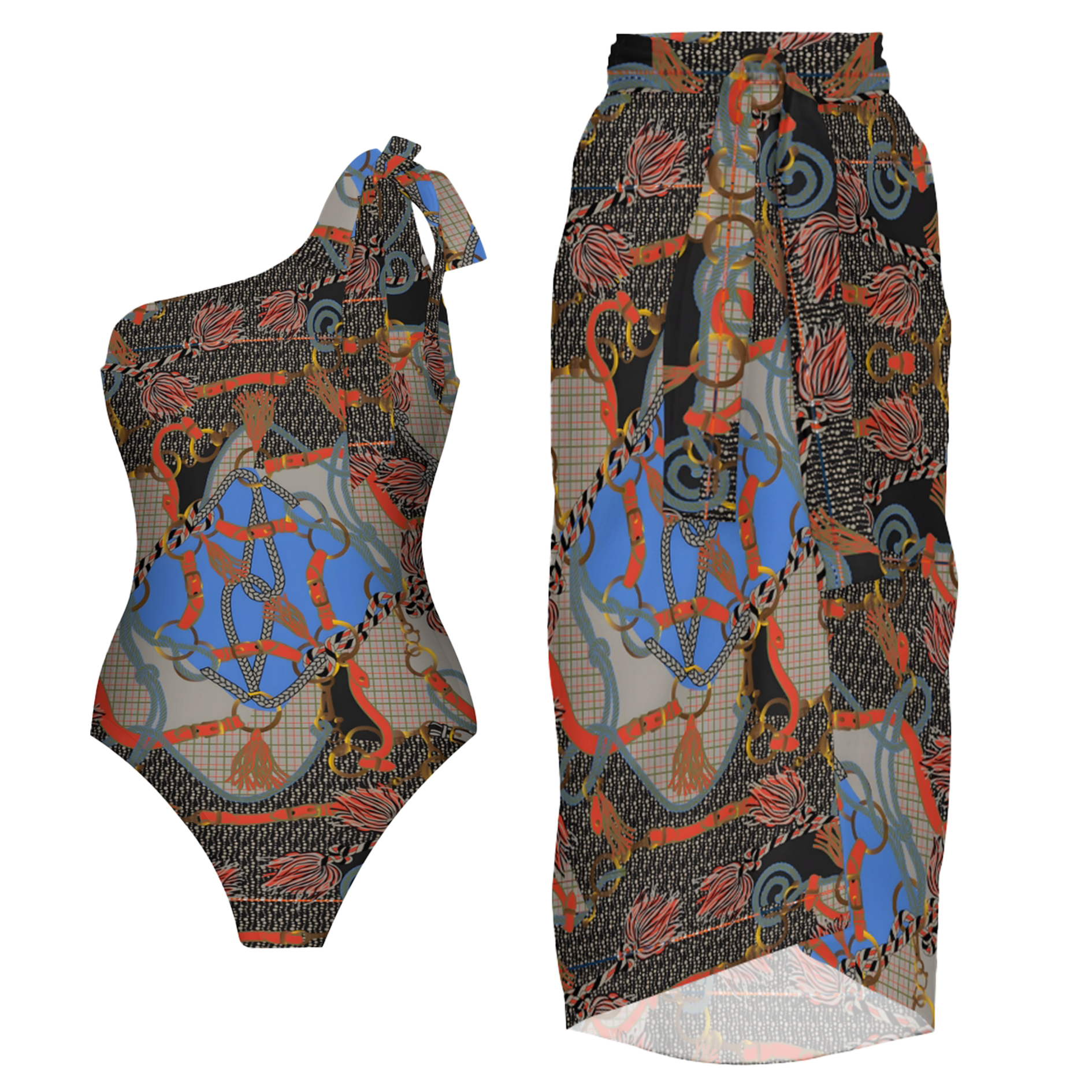 Women's Regal Tangle One-Piece Swimsuit with Skirt