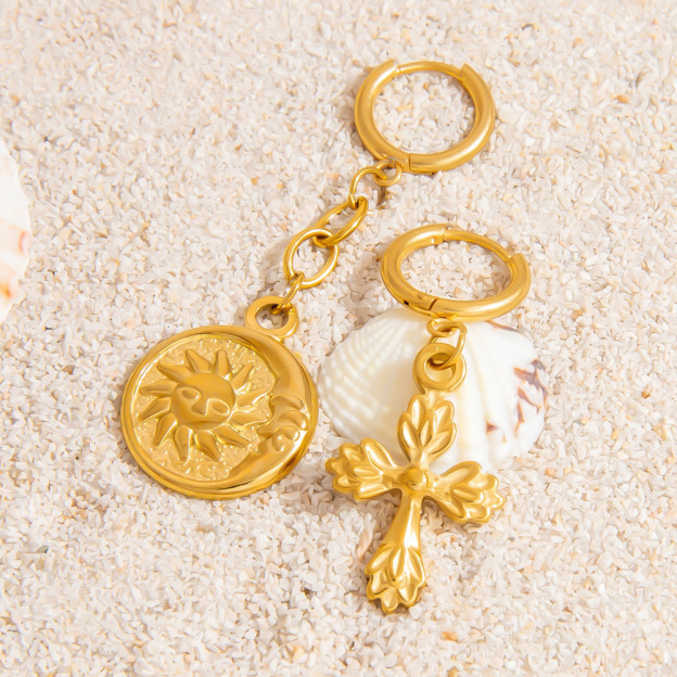 Stainless Steel Bikini Clasp Ocean Series Accessories Jewelry Pendant