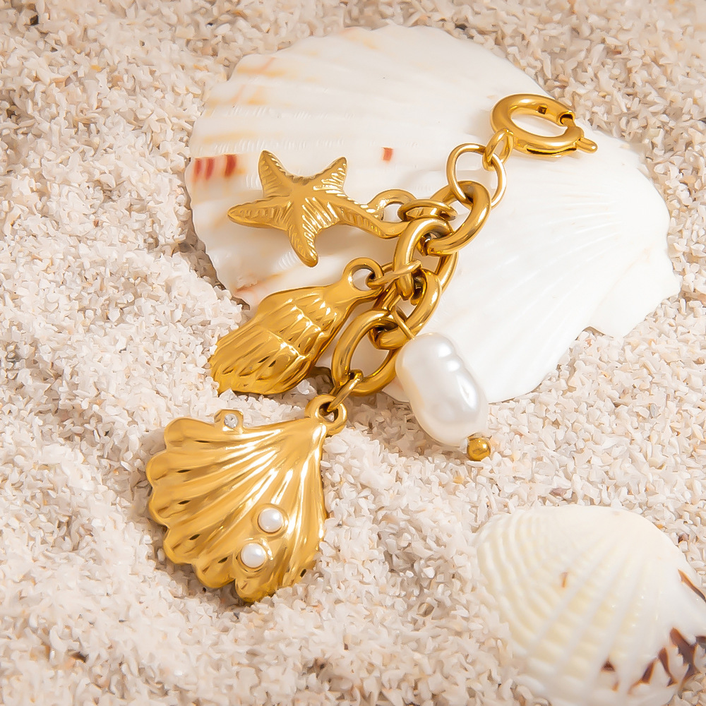 DIY Stainless Steel Bikini Clasp Tassel Pendant