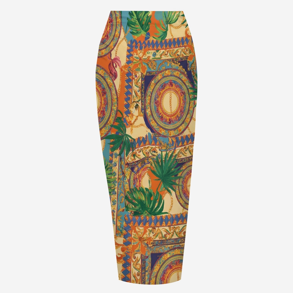 Baroque Medallion X Cross One-Piece Swimsuit