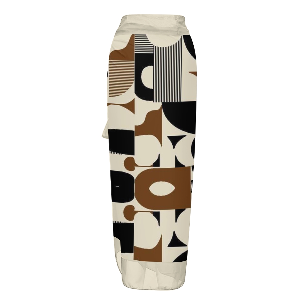 Geometric Print One Piece Swimsuit