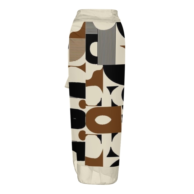 Geometric Print One Piece Swimsuit