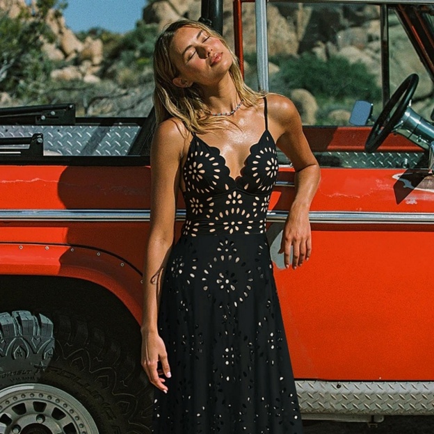 Multi-color Sexy Spaghetti Strap Lace-Up Cutout One-Piece Swimsuit with Matching Long Skirt Cover-Up