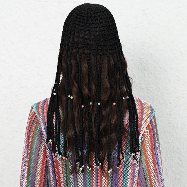 Crochet Beaded Head Cover