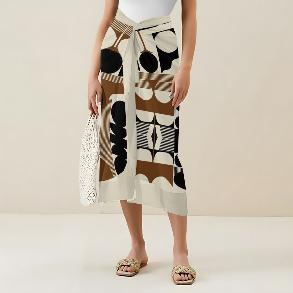 Geometric Print One Piece Swimsuit