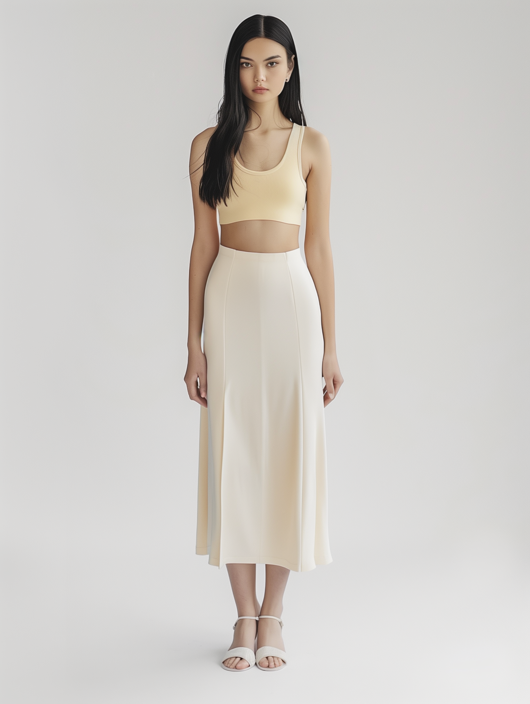 High Waisted Dart Skirt