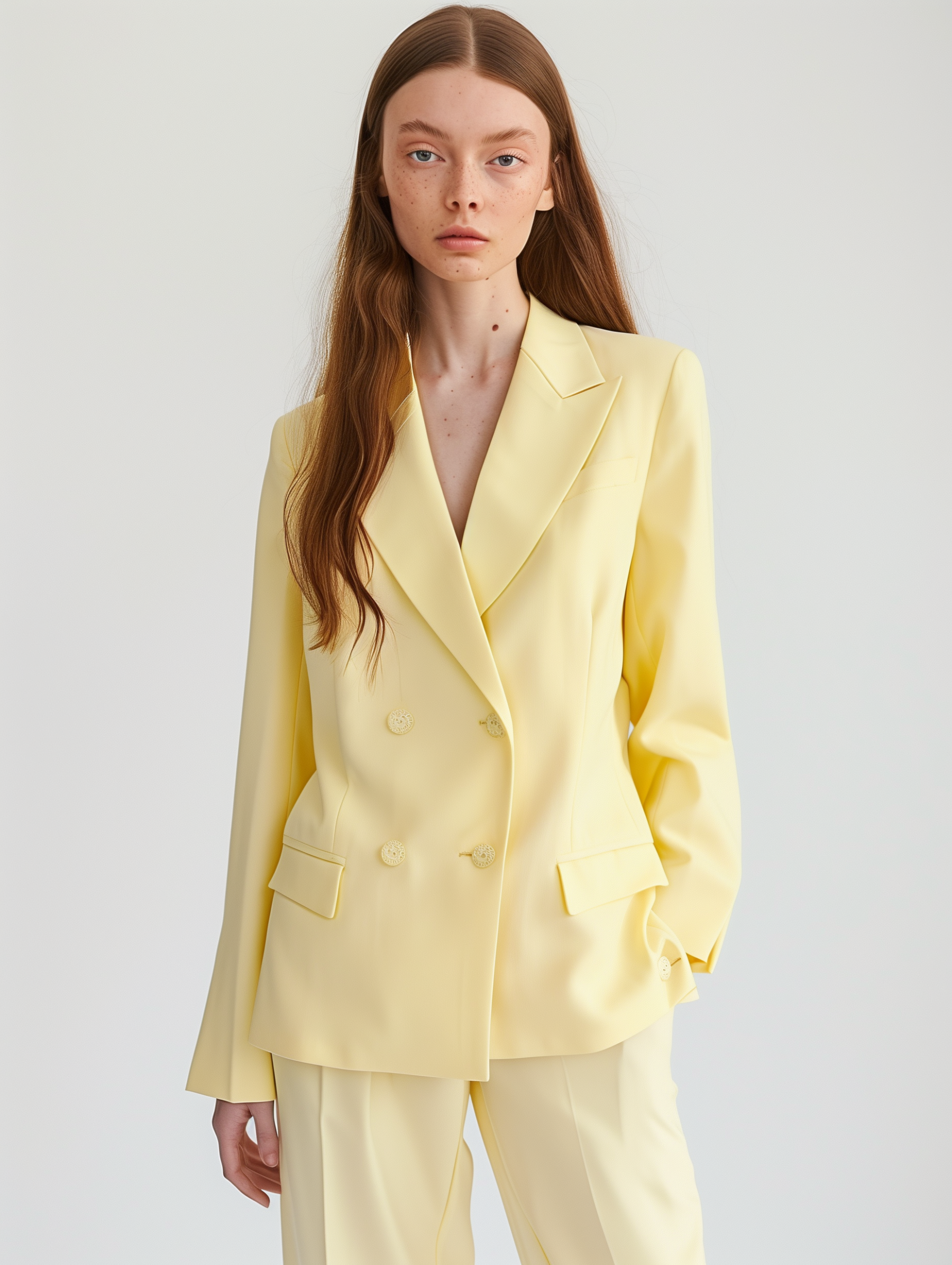 Oversized Wrap Shirt In yellow