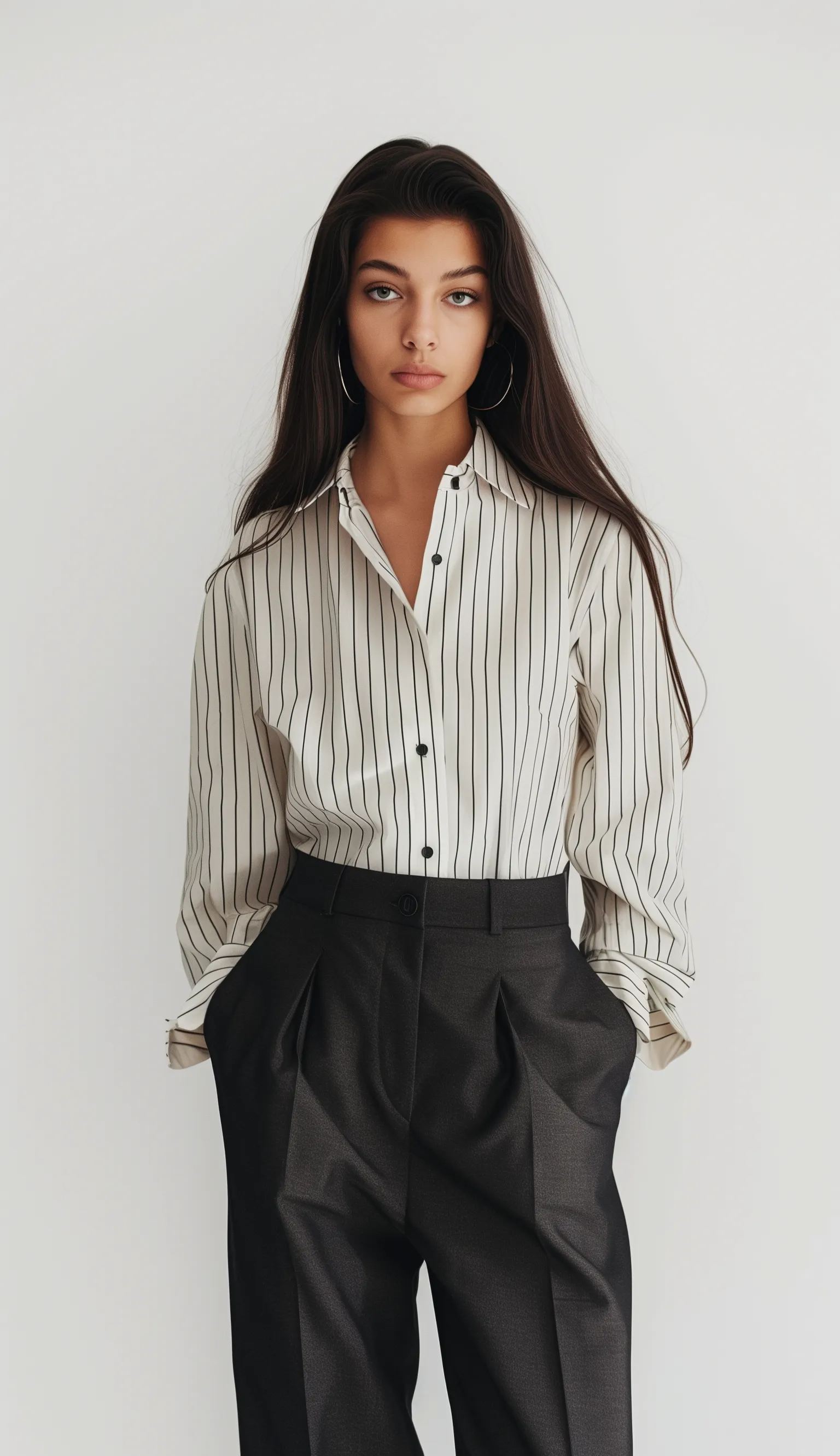 Seymour Oversized-Collar Satin Shirt