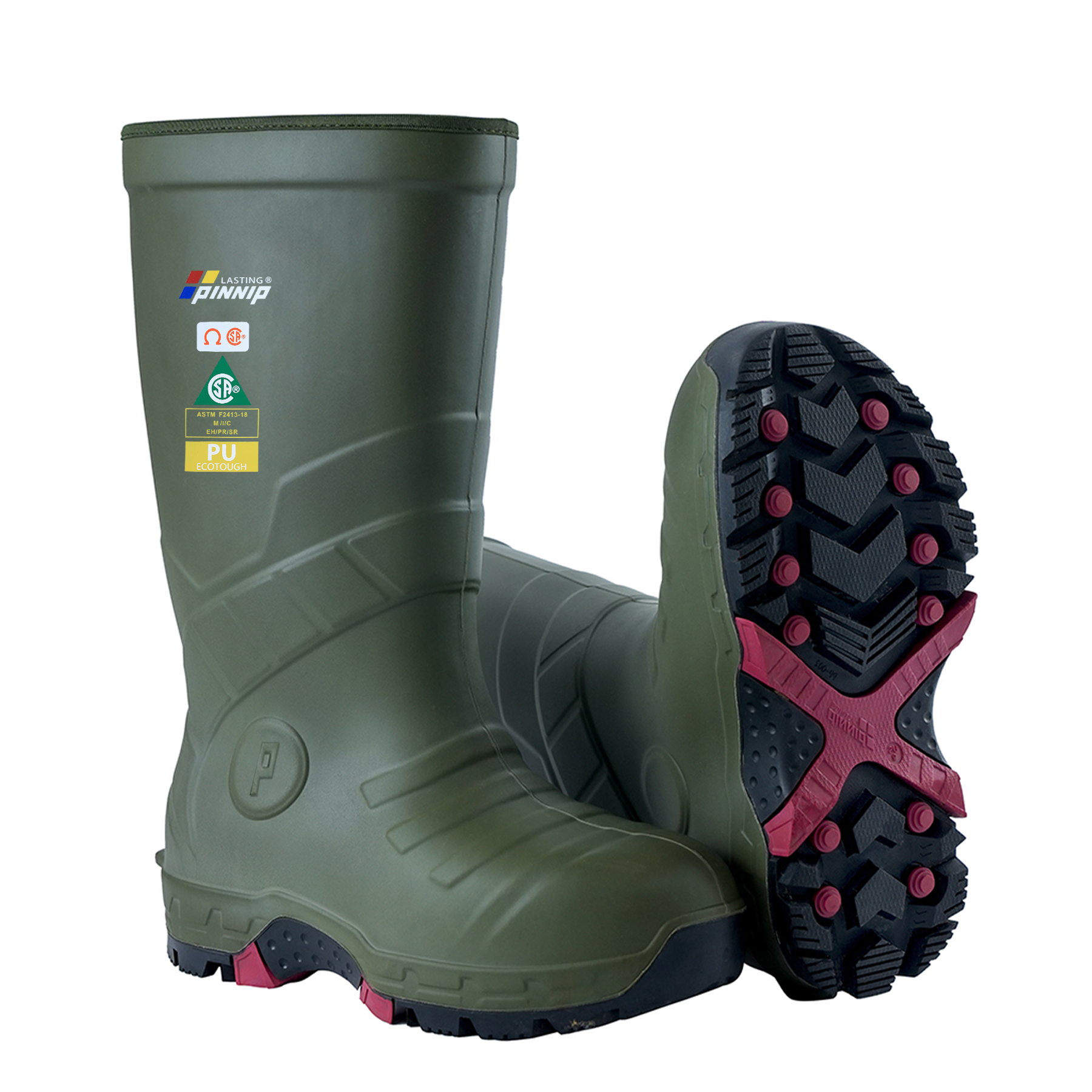 Snow Conquer Protective Boots For Winter - Green (CSA, ASTM)
