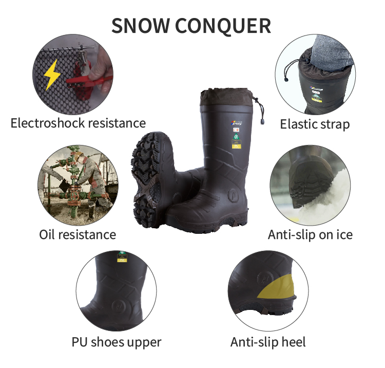 PU Boots, Winter safety work boots, steel toe boots, safety boots