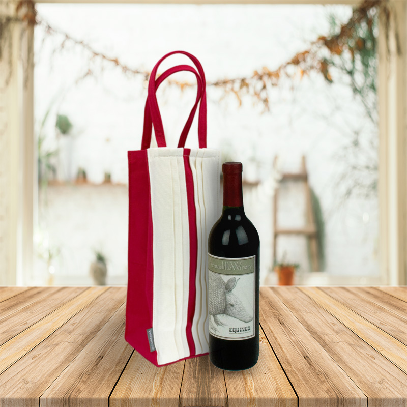 Stylish Bamboo Cotton Fabric Wine Bags GoHeyHey Design Store