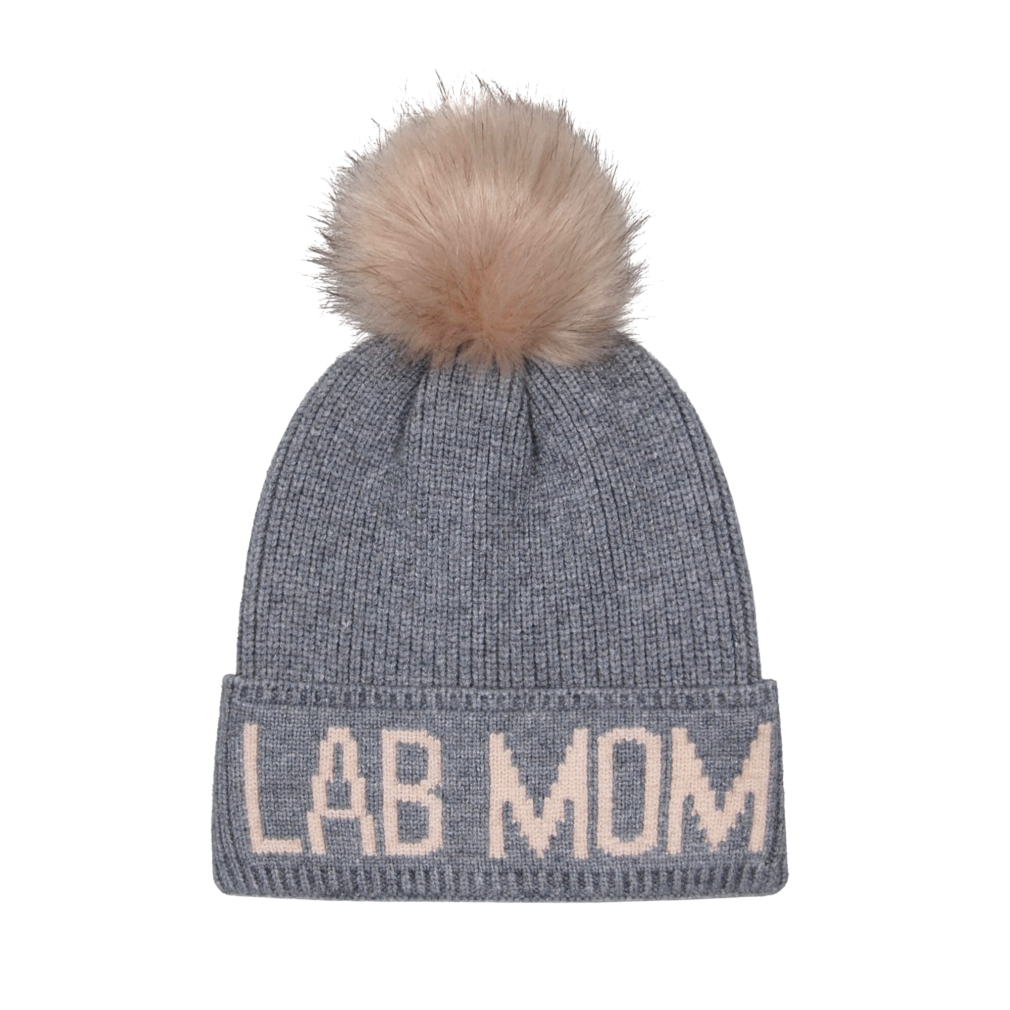 Hatodm Lab Mom Pompom Knit Beanie Toque