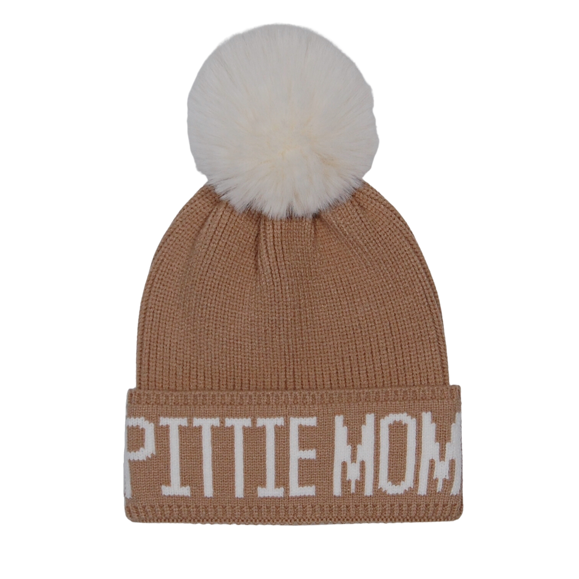 Hatodm Pittie Mom Pompom Knit Beanie Toque