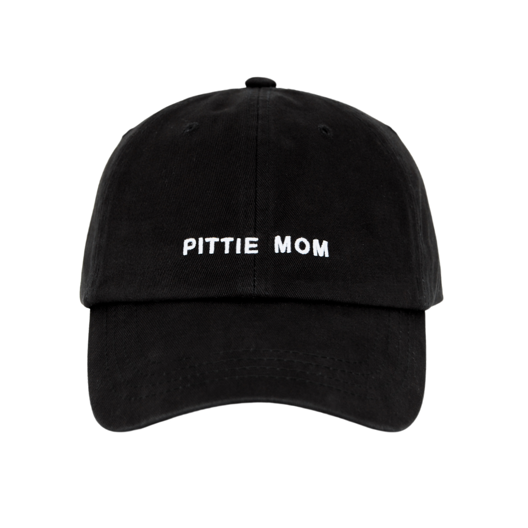 Hatodm Pittie Mom Soft Baseball Cap