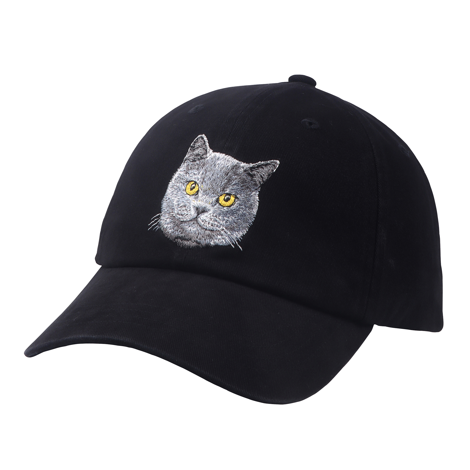 HATODM British Shorthair Cat Embroidery Baseball Cap