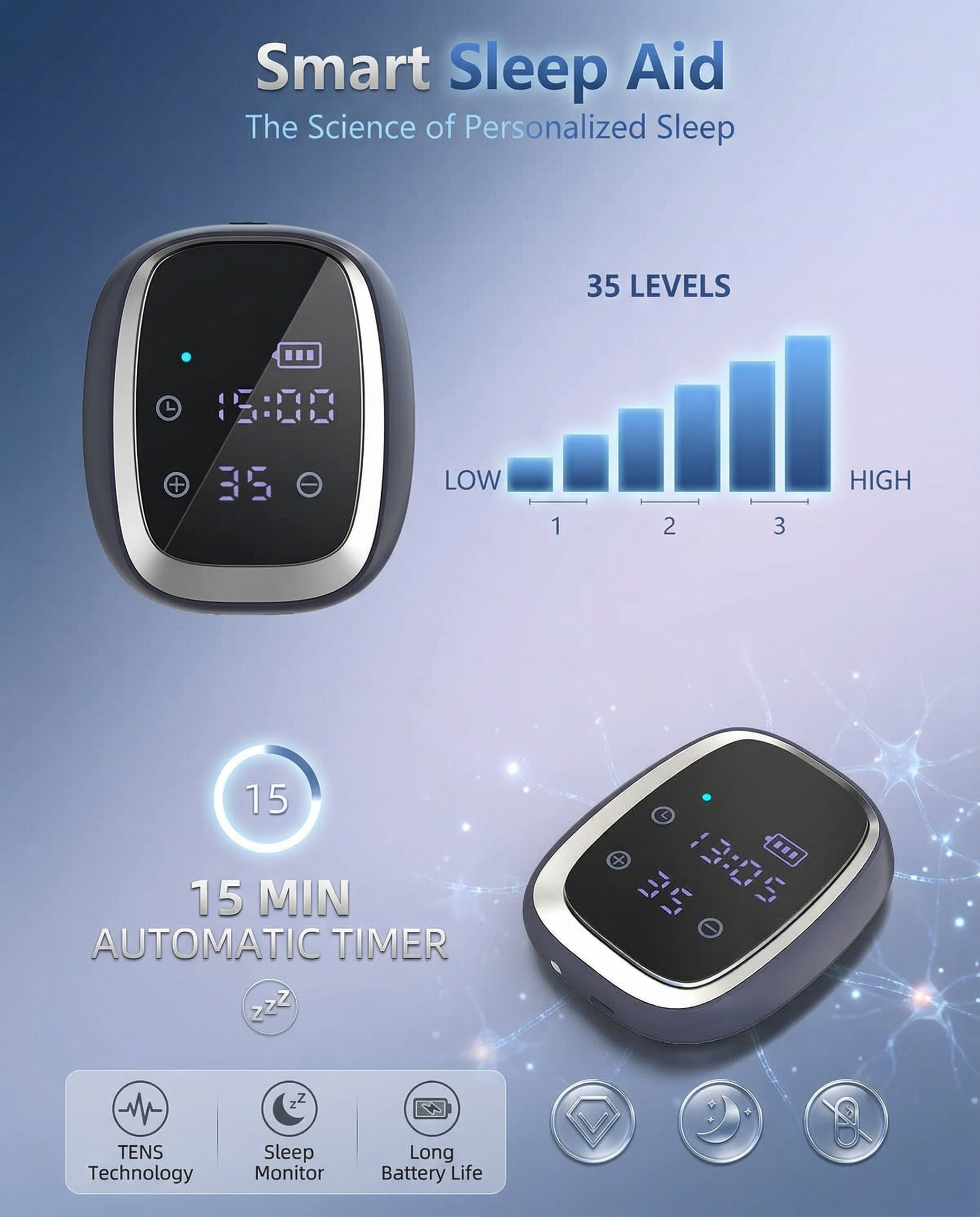 KTS CES 2.0 Smart Neuro Sleep Aid Device