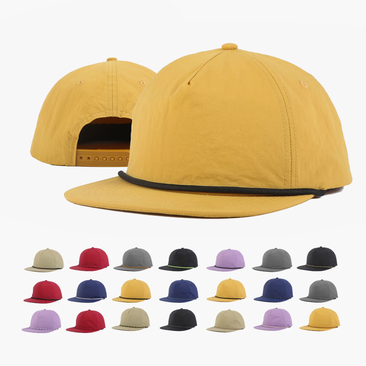 Blank 5-Panel Rope Snapback Hat – Constantly Create Shop
