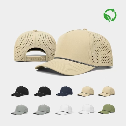Blank & Custom 5 Panel Laser Performance Golf Rope Hat Wholesale - 6526P