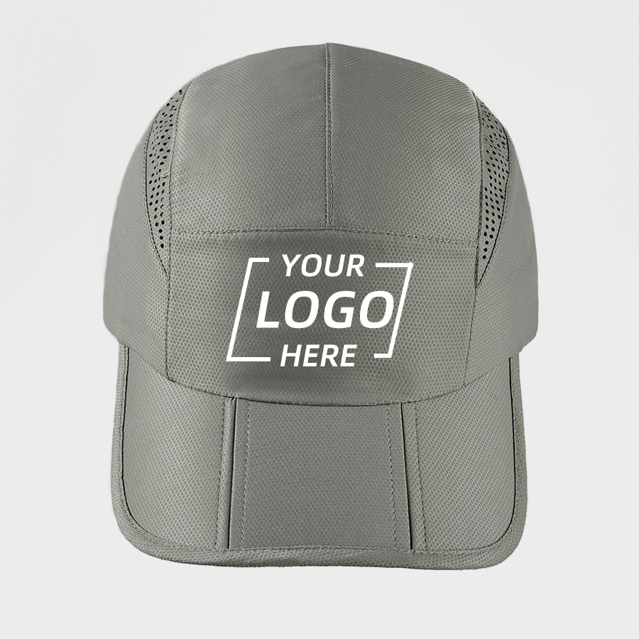 Blank Mesh Unstructured Foldable Running Cap Wholesale UPF 50+ 5067