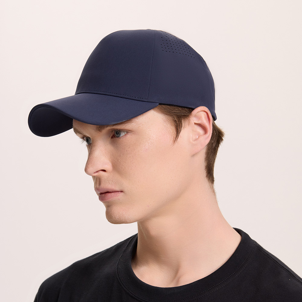 Blank Seamless 5 Panel Perforated Performance Snapback Hat Wholesale - 5312