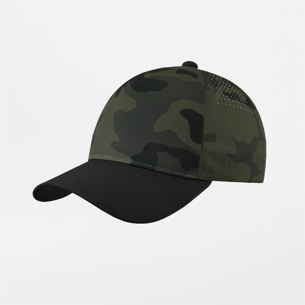 Blank Seamless 5 Panel Perforated Performance Snapback Hat Wholesale  - 5312