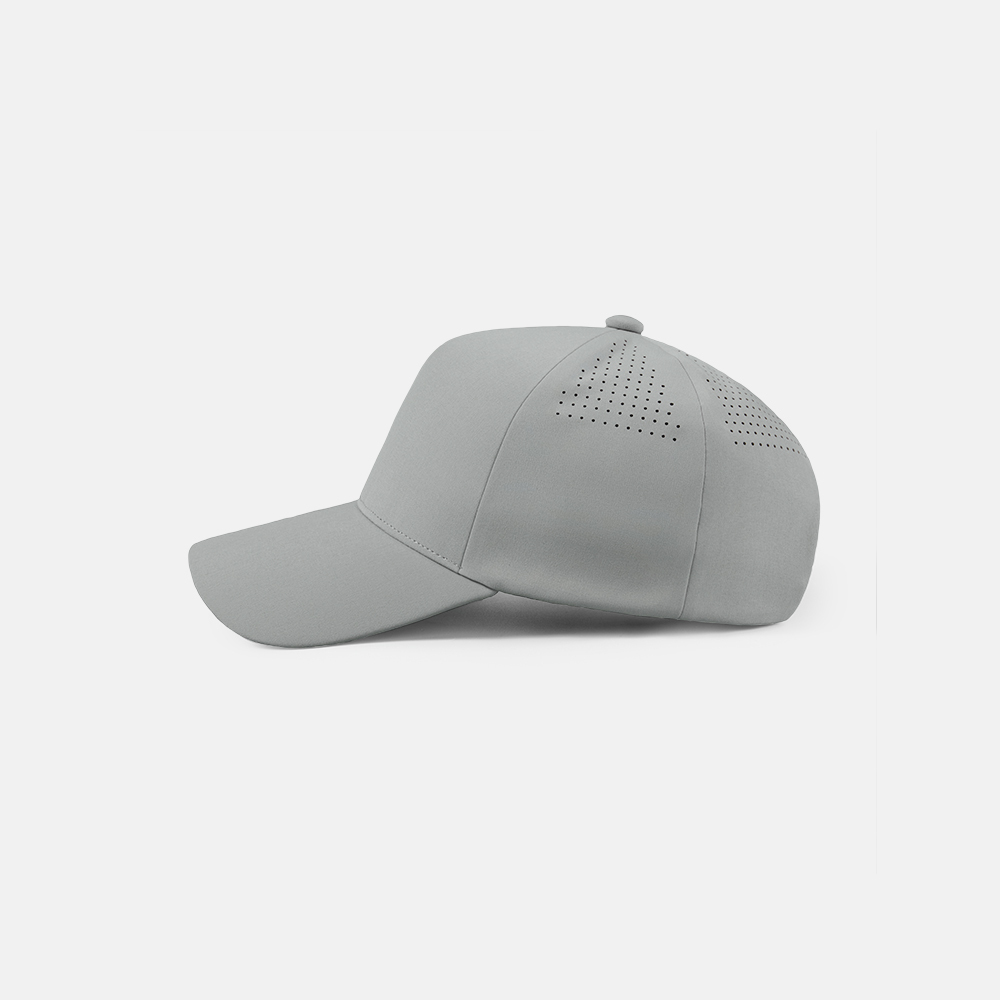Blank Seamless 5 Panel Perforated Performance Snapback Hat Wholesale  - 5312