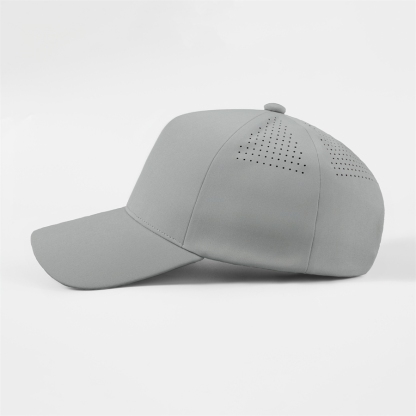 Blank Seamless 5 Panel Perforated Snapback Hat Wholesale 