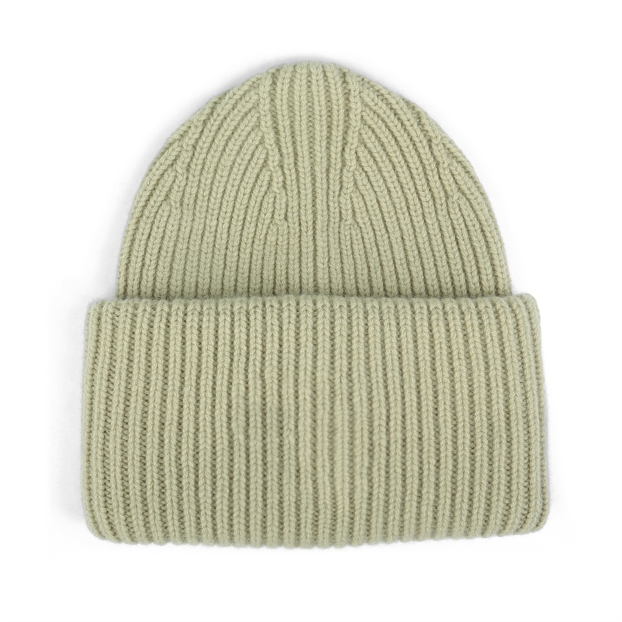 Blank High Cuffed Merino Wool Beanies - 1338