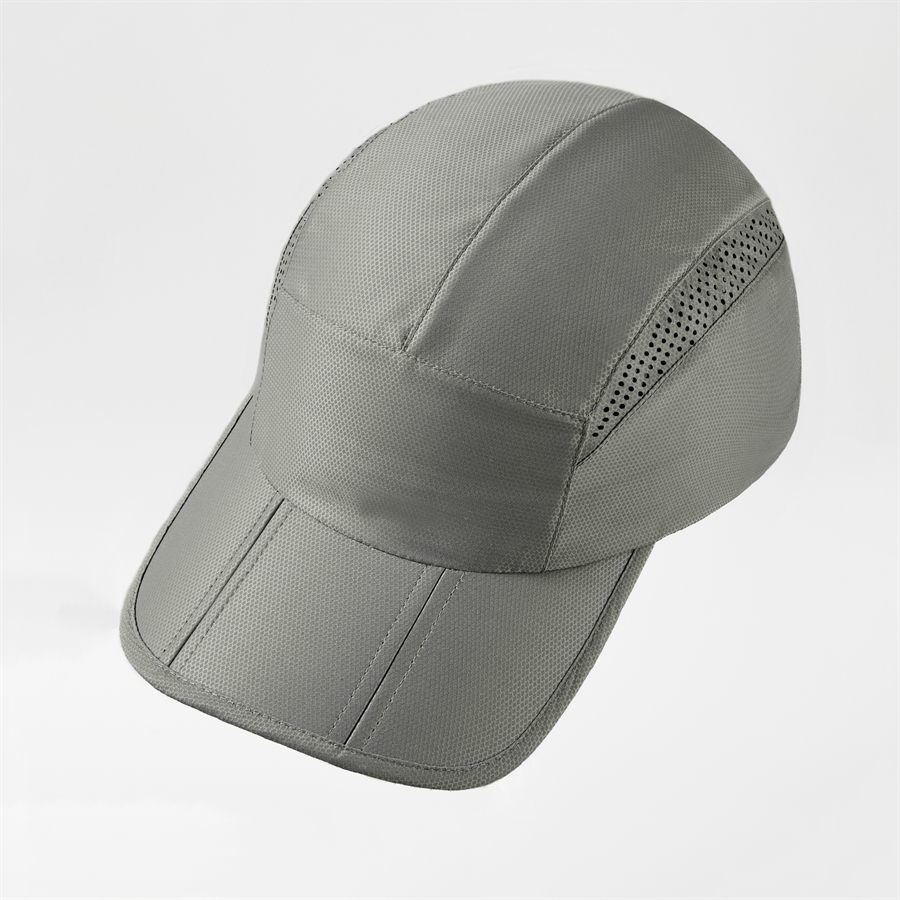 Blank Mesh Unstructured Foldable Running Cap Wholesale UPF 50+ 5067