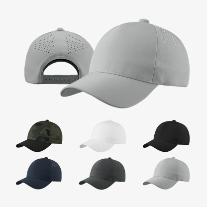 Blank Seamless 5 Panel Perforated Performance Snapback Hat Wholesale  - 5312
