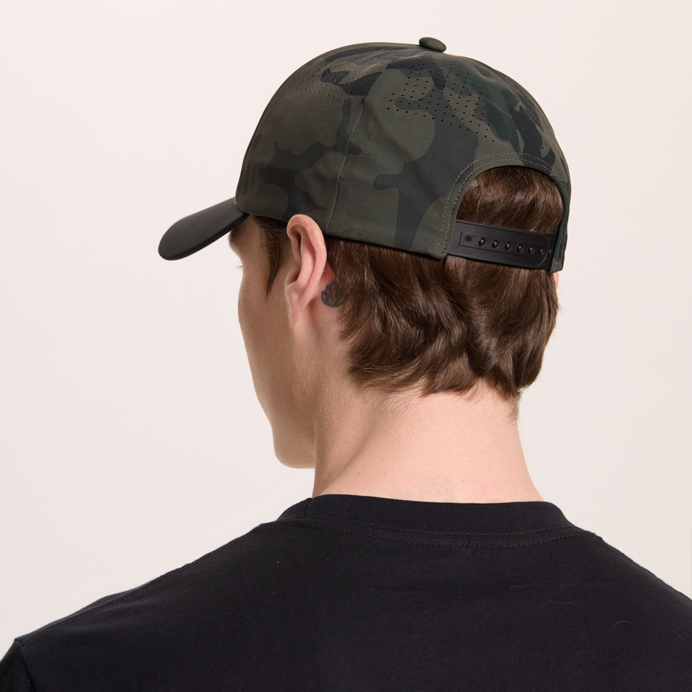 Blank Seamless 5 Panel Perforated Performance Snapback Hat Wholesale - 5312