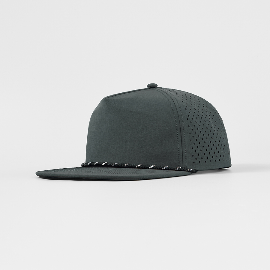 Blank Water Repellent Panel Snapback Golf Hats with Rope