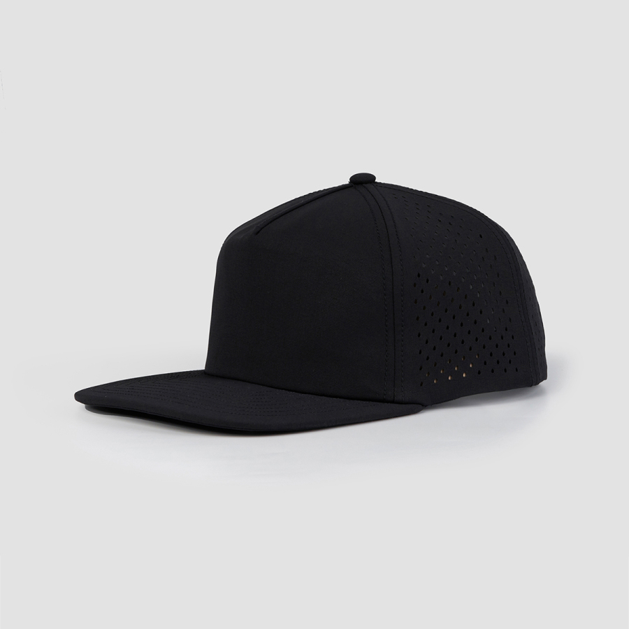 Blank & Custom 5 Panel Perforated Performance Snapback Hat Wholesale