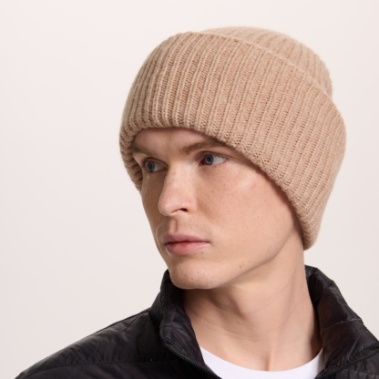 Blank High Cuffed Merino Wool Beanies - 1338