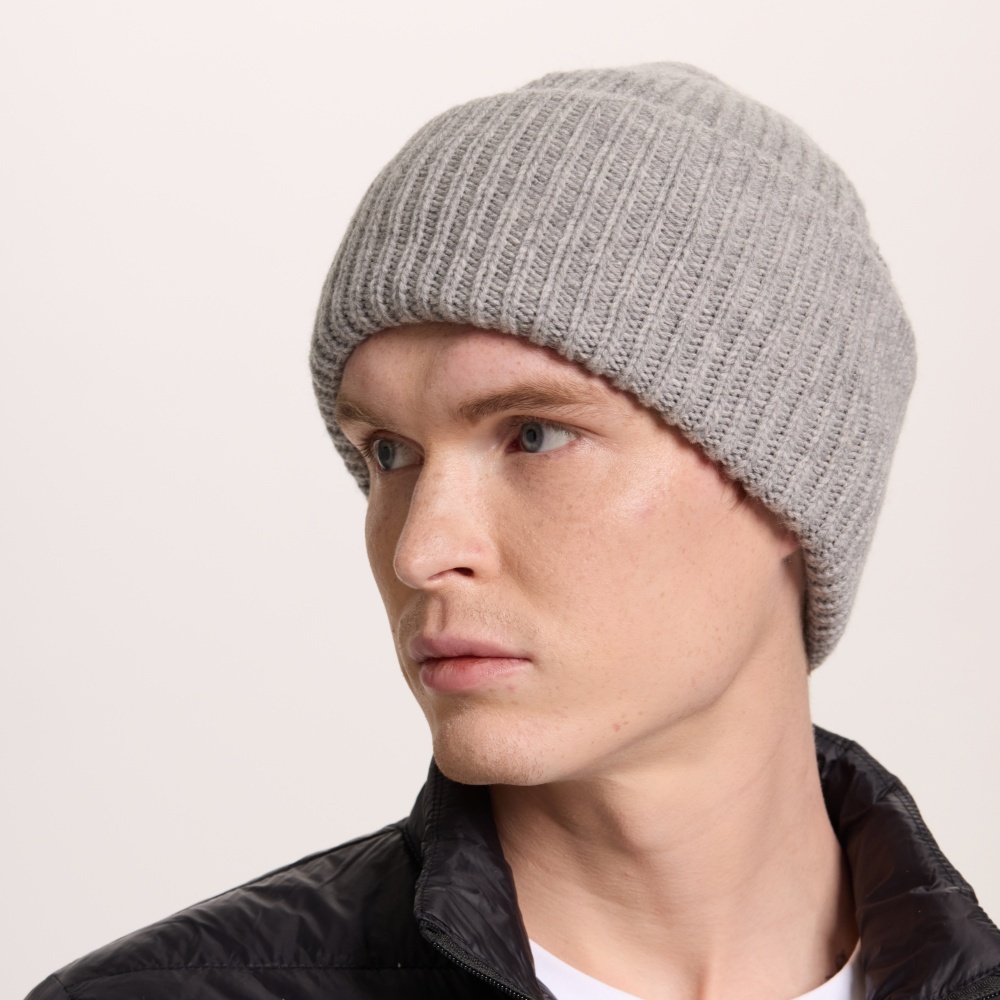 Blank High Cuffed Merino Wool Beanies - 1338