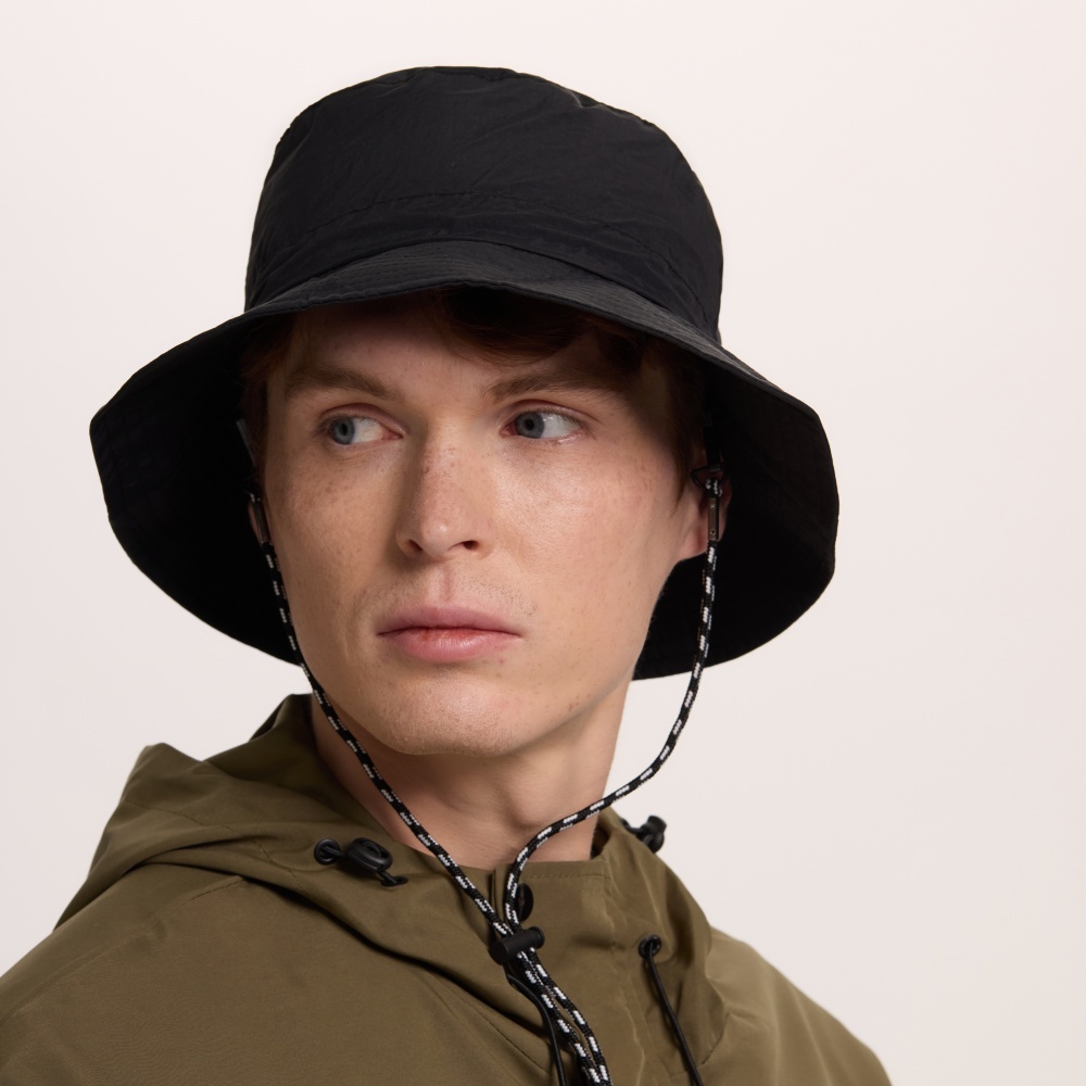 Blank Water Resistant Packable Bucket Hat with String UPF 50+ Wholesale - 128