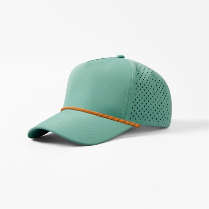 Blank & Custom 5 Panel Laser Performance Golf Rope Hat Wholesale - 6526P