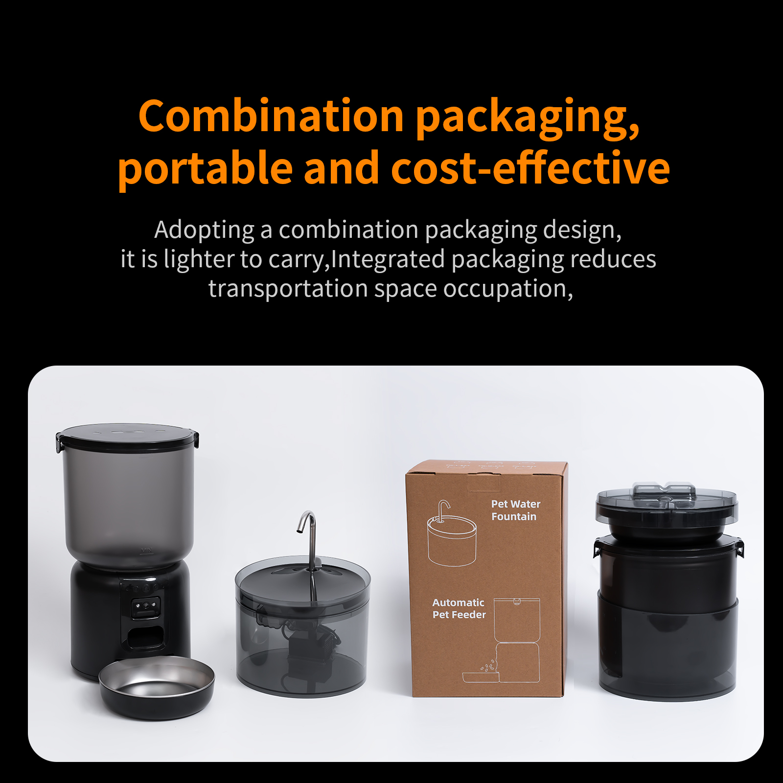 Smart 4L Pet Feeder Set 1080P Camera Self-Cleaning Dispenser Eco-Friendly for Small Animals New Series Water Self-Cleaning