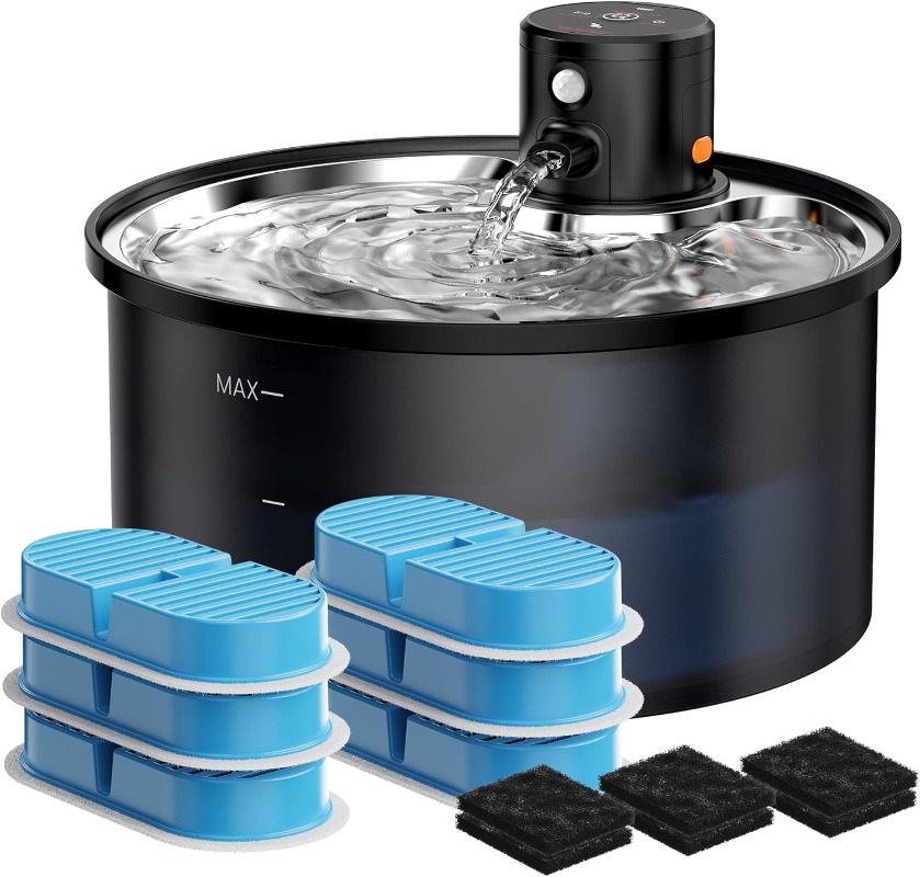 New Cat Water Dispenser Automatic Filter Circulating Running Water Silent Filter element Filter Smart Pets Drinker