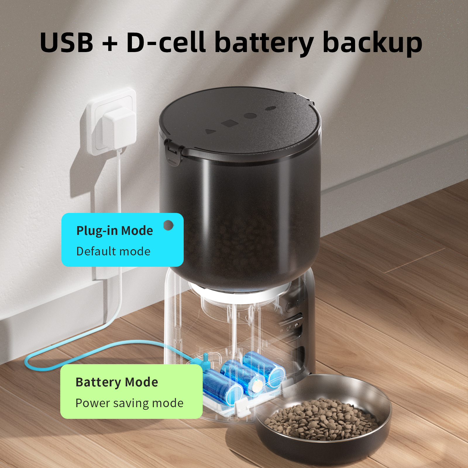 Factory Cat Dog 4L Feeder WiFi APP Remote Control Timed Smart Automatic Pet Feeder for Dogs Cats