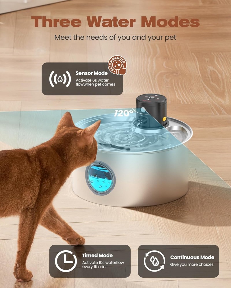 New Cat Water Dispenser Automatic Filter Circulating Running Water Silent Filter element Filter Smart Pets Drinker