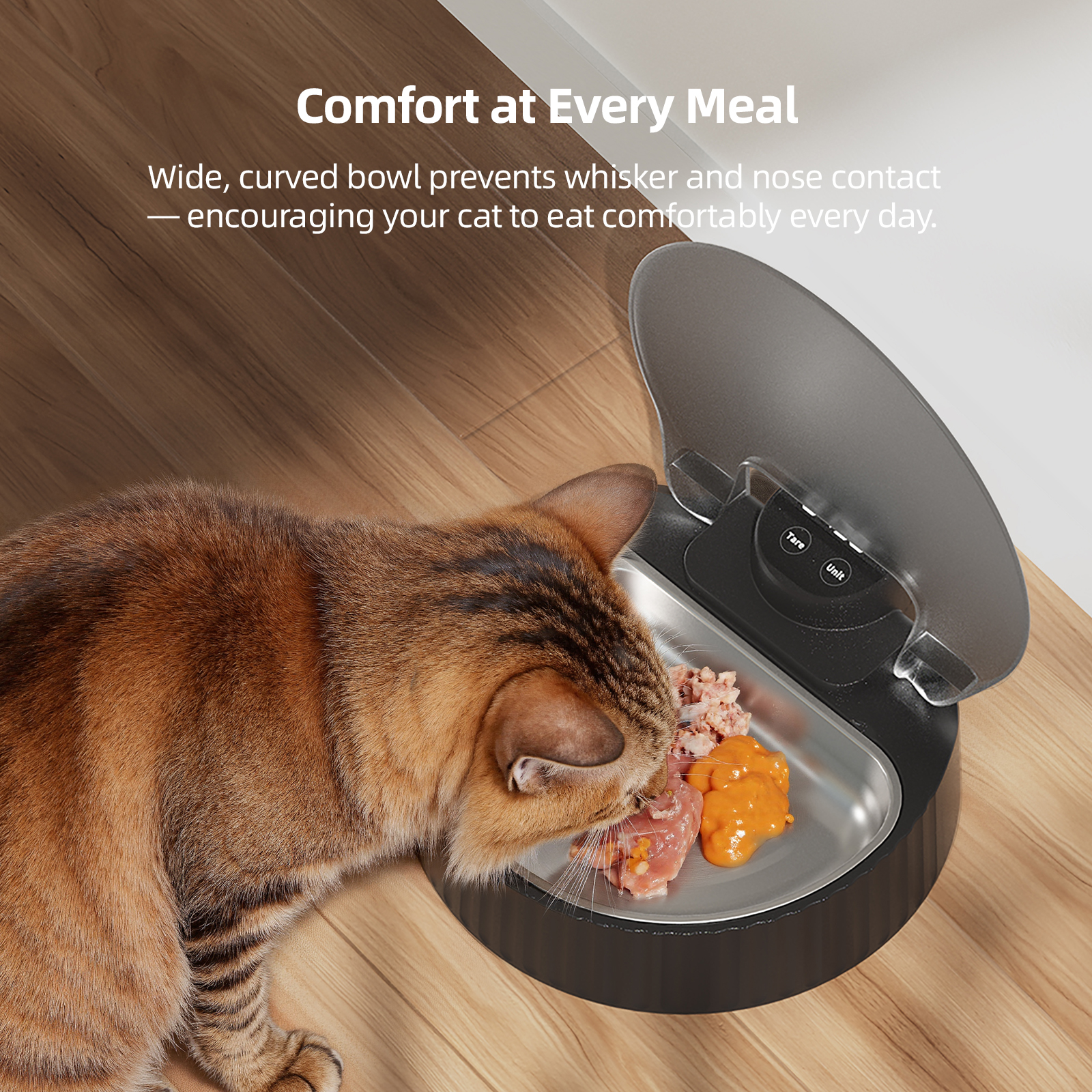 New Series Automatic Switch Function Sensor Weighing Bowl Feeder Battery-Powered Freshness Preservation for Dry & Wet Food
