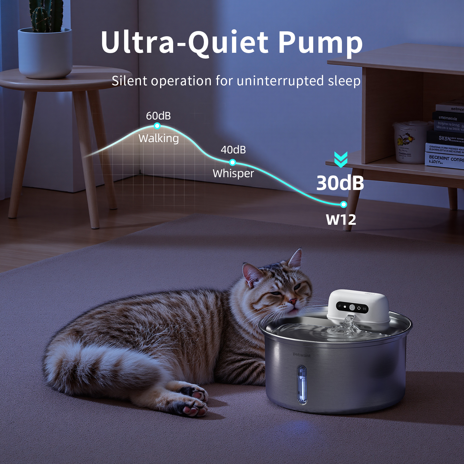 Automatic Portable Cat Fountain Water Drinking Feeder Electric Pet Cat Water Bowl Pet Bowls & Feeders