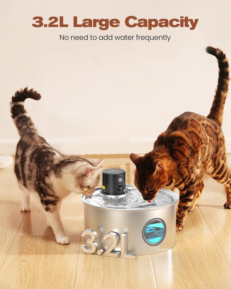 New Cat Water Dispenser Automatic Filter Circulating Running Water Silent Filter element Filter Smart Pets Drinker